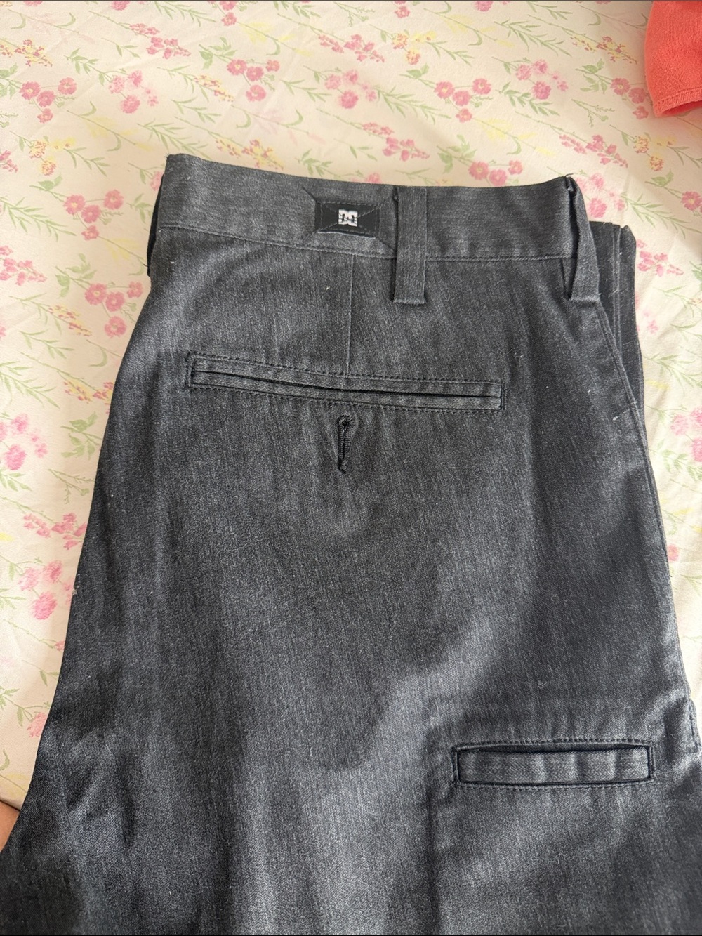 DC Men's Black Chinos - Back Pocket Detail
